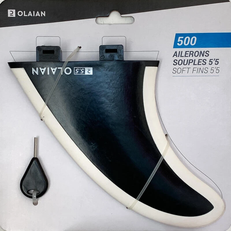 2 Ailerons 5"5 à Bords Souples Pour Twin Fish . 5 2 Ailerons 5"5 à Bords Souples Pour Twin Fish . – Image 3