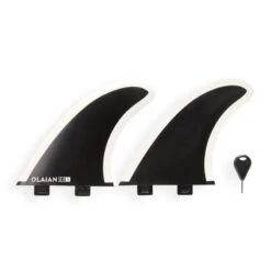 2 Ailerons 5"5 à Bords Souples Pour Twin Fish .