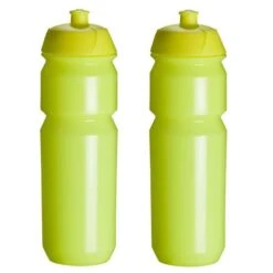 2 X Bidon - 750 Ml - Jaune Fluo Bouteille De Boisson