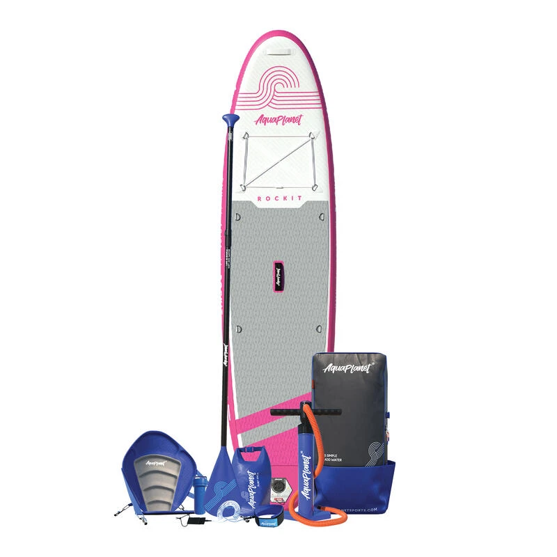 AQUAPLANET Kit De Planche à Pagaie Gonflable Pour Kayak - Rockit, Rose 4 AQUAPLANET Kit De Planche à Pagaie Gonflable Pour Kayak - Rockit, Rose – Image 2