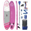 AQUAPLANET Kit De Planche à Pagaie Gonflable Pour Kayak - Rockit, Rose