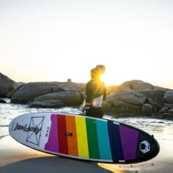AQUAPLANET Kit Paddle Gonflable - Max Arc-en-ciel -Magasin De Surf aquaplanet kit paddle gonflable max arc en ciel 4