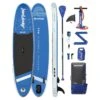 AQUAPLANET Kit Paddle Gonflable - Max Bleu -Magasin De Surf aquaplanet kit paddle gonflable max bleu