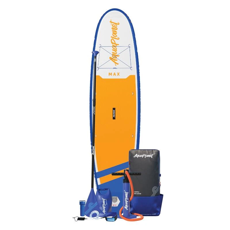AQUAPLANET Kit Paddle Gonflable - Max Orange 4 AQUAPLANET Kit Paddle Gonflable - Max Orange – Image 2