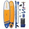 AQUAPLANET Kit Paddle Gonflable - Max Orange 1 AQUAPLANET Kit Paddle Gonflable - Max Orange -Magasin De Surf aquaplanet kit paddle gonflable max orange