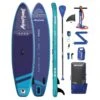 AQUAPLANET Kit Stand Up Paddle Gonflable - Pace Sarcelle Et Minuit -Magasin De Surf aquaplanet kit stand up paddle gonflable pace sarcelle et minuit