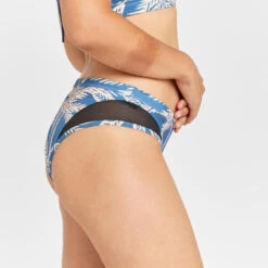 Bas De Maillot De Bain Culotte Femme - Savana Palmer Bleu -Magasin De Surf bas de maillot de bain culotte femme savana palmer bleu 3