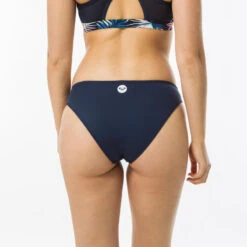 Bas De Maillot De Bain Femme Culotte Roxy Uni Avec Empiècement Floral -Magasin De Surf bas de maillot de bain femme culotte roxy uni avec empiecement floral 1