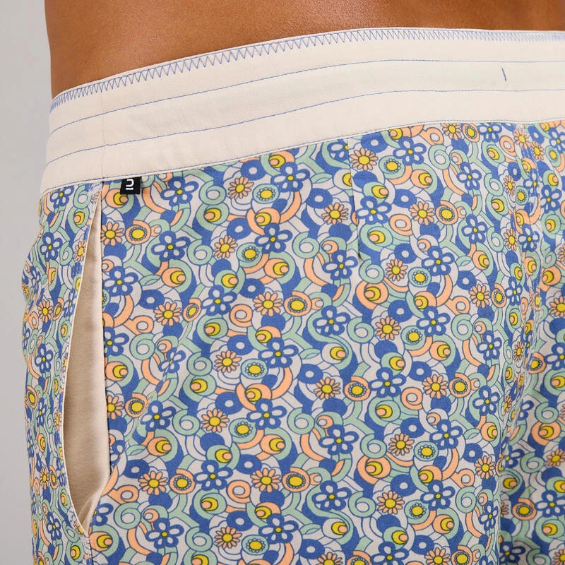 Boardshort Surf 500 17" JOY BEIGE 10 Boardshort Surf 500 17" JOY BEIGE – Image 9