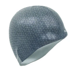 BONNET DE BAIN SILICONE PRINT GEO GRIS -Magasin De Surf bonnet de bain silicone print geo gris 2