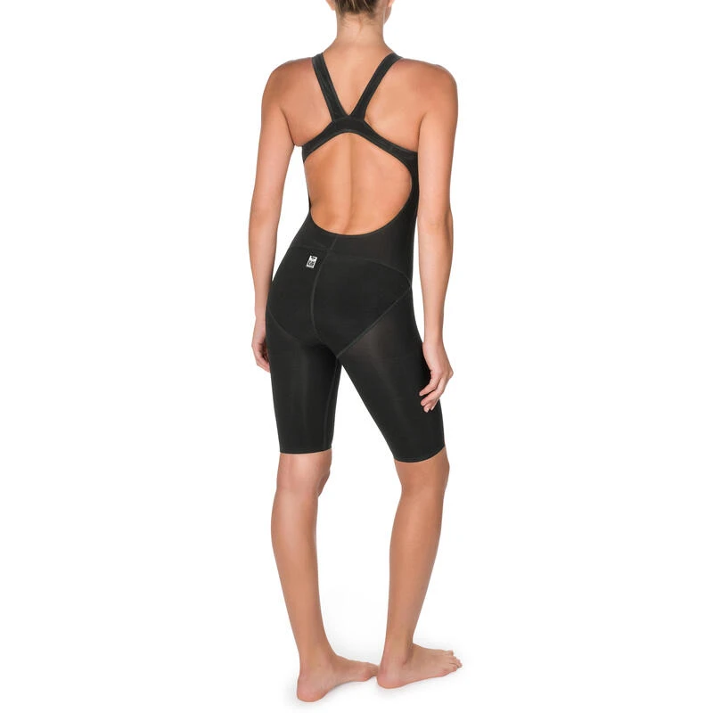 Combinaison De Compétition De Natation Fina Femme Orange Noir 4 Combinaison De Compétition De Natation Fina Femme Orange Noir – Image 2