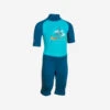 Combinaison De Natation Anti UV Bébé / Enfant Manches Courtes Bleu Imprimé Tigre -Magasin De Surf combinaison de natation anti uv bebe enfant manches courtes bleu imprime tigre