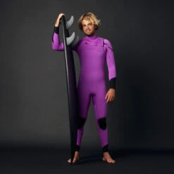 Combinaison Surf Néoprène 4/3 Mm Homme - 900 Fuchsia
