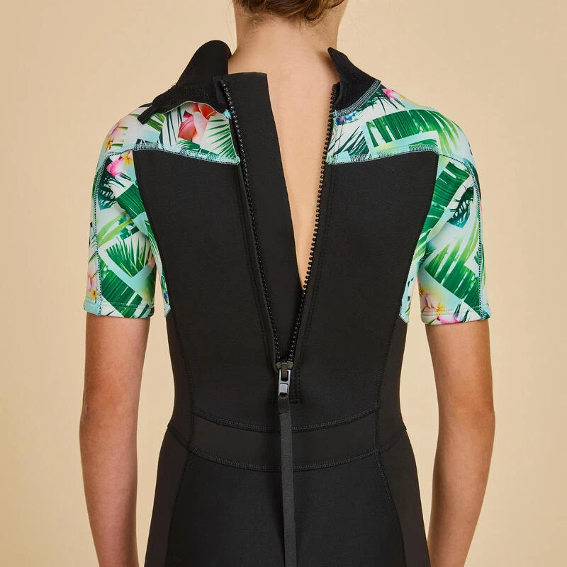 COMBINAISON SURF SHORTY 500 NEOPRENE 1.5MM FILLE NOIRE TIARE 7 COMBINAISON SURF SHORTY 500 NEOPRENE 1.5MM FILLE NOIRE TIARE – Image 6