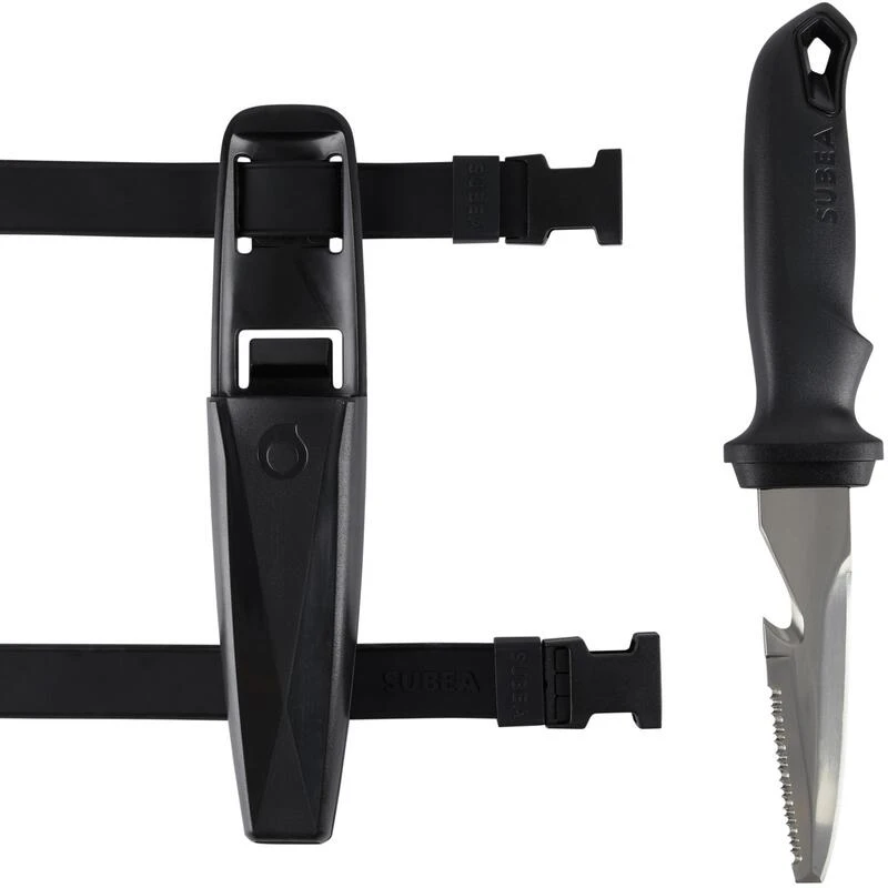 Couteau De Plongée Sous-marine SCD SP Plat Lame Non Pointue Acier Inoxydable 8 Couteau De Plongée Sous-marine SCD SP Plat Lame Non Pointue Acier Inoxydable – Image 6