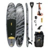 Ensemble De Planche à Pagaie Gonflable Hurley Advantage Black Tiger 10' -Magasin De Surf ensemble de planche a pagaie gonflable hurley advantage black tiger 10