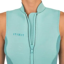 GILET NÉOPRÈNE KAYAK ET STAND UP PADDLE 500 FEMME 2 MM VERT -Magasin De Surf gilet neoprene kayak et stand up paddle 500 femme 2 mm vert 2