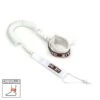 LEASH DE SUP COIL 9' - HOWZIT - BLANC - -Magasin De Surf leash de sup coil 9 howzit blanc