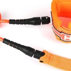 LEASH DE WINGFOIL HOWZIT COIL ORANGE POIGNET 4' -Magasin De Surf leash de wingfoil howzit coil orange poignet 4 3