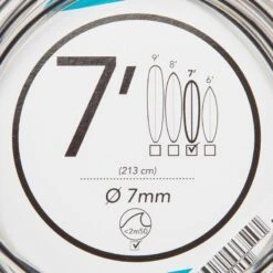 Leash Surf 7' (210 Cm) Diamètre 7 Mm Noir -Magasin De Surf leash surf 7 210 cm diametre 7 mm noir 5