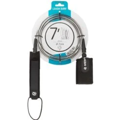 Leash Surf 7' (210 Cm) Diamètre 7 Mm Noir -Magasin De Surf leash surf 7 210 cm diametre 7 mm noir 9