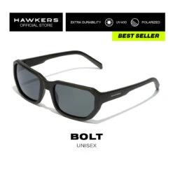 HAWKERS Lunettes De Soleil Pour Homme Et Femme BLACK DARK POLARIZED - BOLT -Magasin De Surf lunettes de soleil pour homme et femme black dark polarized bolt 2