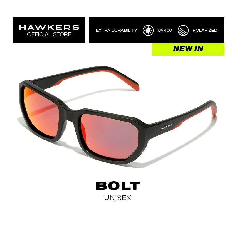 HAWKERS Lunettes De Soleil Pour Homme Et Femme BLACK RUBY POLARIZED - BOLT 5 HAWKERS Lunettes De Soleil Pour Homme Et Femme BLACK RUBY POLARIZED - BOLT – Image 3
