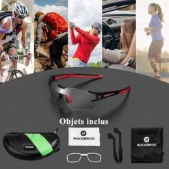 ROCKBROS Lunettes Photochromiques De Vélo 10125 Anti-uv400 - Noir Et Rouge -Magasin De Surf lunettes photochromiques de velo 10125 anti uv400 noir et rouge 6