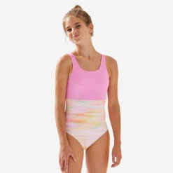 MAILLOT DE BAIN 1 PIECE FILLE 500 FUSHIA -Magasin De Surf maillot de bain 1 piece fille 500 fushia 2