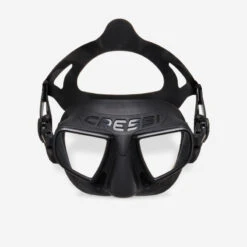 MASQUE DE CHASSE SOUS MARINE ET APNEE ATOM CRESSI NOIR -Magasin De Surf masque de chasse sous marine et apnee atom cressi noir 1