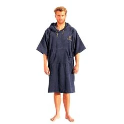 Pacifique Sud | Poncho Surf | Blue | 100% Coton | Unisexe | Avec Manches