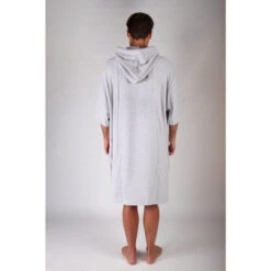 Pacifique Sud | Poncho Surf | Gris Clair | Avec Manches -Magasin De Surf pacifique sud poncho surf gris clair avec manches 5