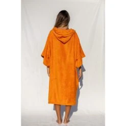 Pacifique Sud | Poncho Surf | Orange | Avec Manches -Magasin De Surf pacifique sud poncho surf orange avec manches 2