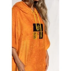 Pacifique Sud | Poncho Surf | Orange | Avec Manches -Magasin De Surf pacifique sud poncho surf orange avec manches 4