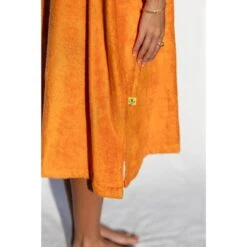 Pacifique Sud | Poncho Surf | Orange | Avec Manches -Magasin De Surf pacifique sud poncho surf orange avec manches 6