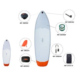 Pack De Stand Up Paddle Gonflable (10'/35"/6") - 1 Ou 2 Personnes Jusqu'à 130kg 16 Pack De Stand Up Paddle Gonflable (10'/35"/6") - 1 Ou 2 Personnes Jusqu'à 130kg -Magasin De Surf pack de stand up paddle gonflable 10356 1 ou 2 personnes jusqua 130kg 4