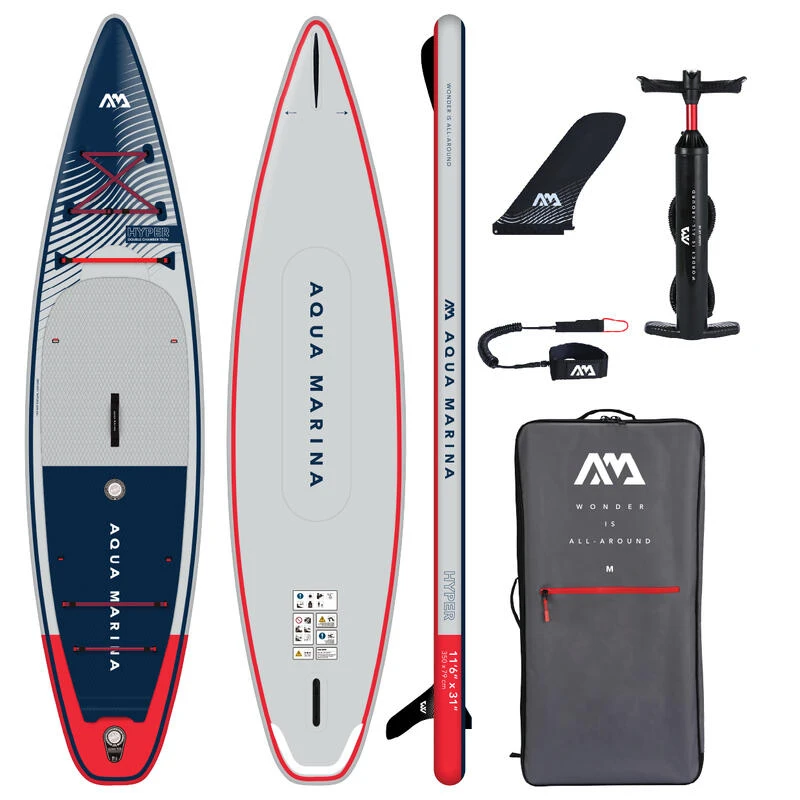 PACK PADDLE GONFLABLE HYPER 11'6 AQUA MARINA 2023 3 PACK PADDLE GONFLABLE HYPER 11'6 AQUA MARINA 2023