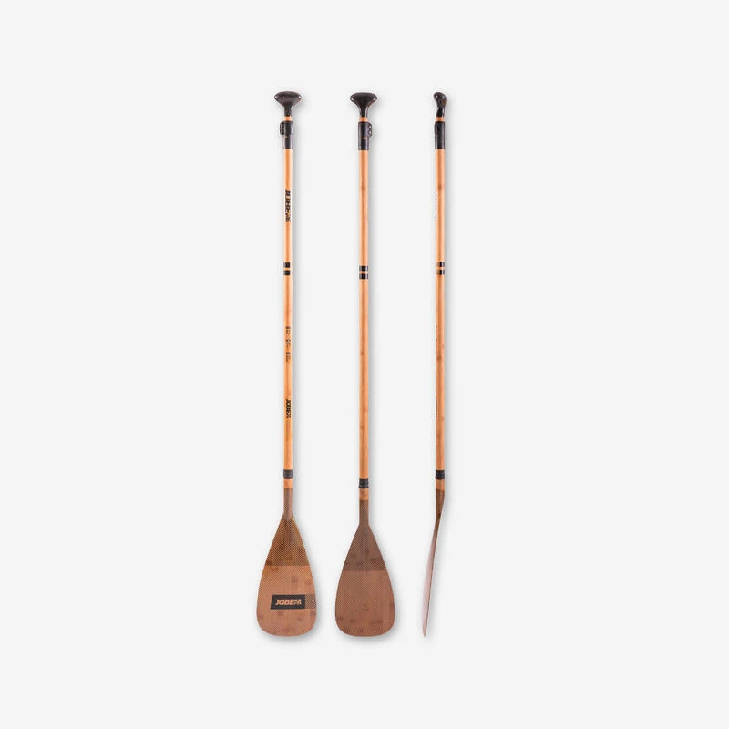 Pagaie JOBE Bambou Classic SUP Paddle 2 Partie Réglables | 180-220cm 3 Pagaie JOBE Bambou Classic SUP Paddle 2 Partie Réglables | 180-220cm