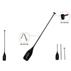 Pagaie Stand Up Paddle Carbone Démontable Réglable 3 Parties (165-205 Cm) - 900 -Magasin De Surf pagaie stand up paddle carbone demontable reglable 3 parties 165 205 cm 900 5