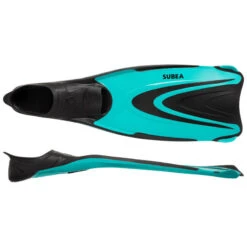 Palmes Plongée - FF 500 Soft Turquoise Fluo -Magasin De Surf palmes plongee ff 500 soft turquoise fluo 2