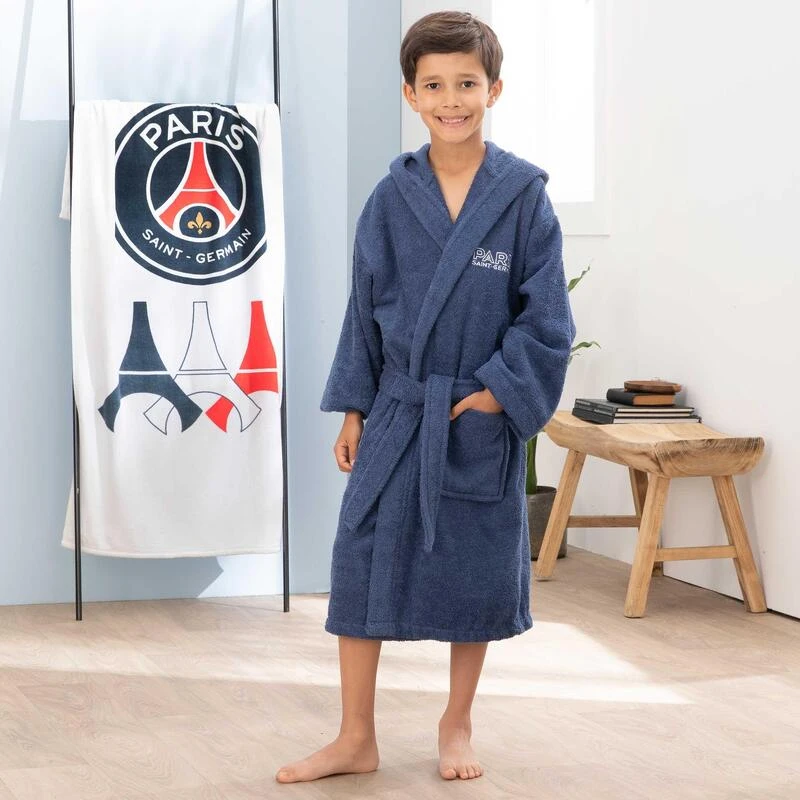 Peignoir De Bain Enfant 100% Coton Football Paris - Parisian 5 Peignoir De Bain Enfant 100% Coton Football Paris - Parisian – Image 3