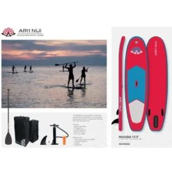 Planche De Stand Up Paddle Gonflable Mahana 10'0" Red -Magasin De Surf planche de stand up paddle gonflable mahana 100 red 2
