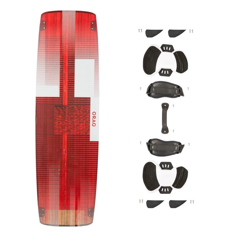 Planche Twintip Carbone De Kitesurf 154 X 46 Cm (pads Et Straps Inclus) - TT500 3 Planche Twintip Carbone De Kitesurf 154 X 46 Cm (pads Et Straps Inclus) - TT500