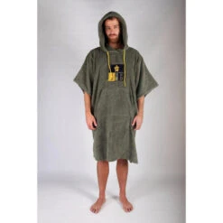 Poncho De Surf Vert | 100% Coton | Taille Unique | Unisexe | Avec Manches -Magasin De Surf poncho de surf vert 100 coton taille unique unisexe avec manches 4