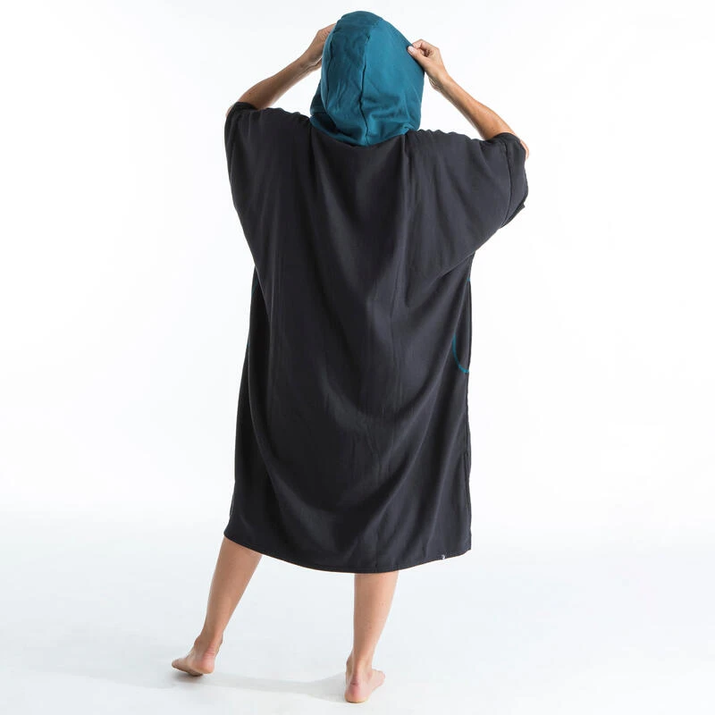 PONCHO SURF 500 ADULTE Noir 6 PONCHO SURF 500 ADULTE Noir – Image 4