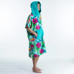 PONCHO SURF 500 ADULTE Print Bora -Magasin De Surf poncho surf 500 adulte print bora 8