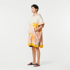 PONCHO SURF 500 ADULTE Print Sunny -Magasin De Surf poncho surf 500 adulte print sunny 7