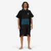 Poncho Surf Adulte - 500 Noir -Magasin De Surf poncho surf adulte 500 noir