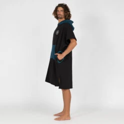 Poncho Surf Adulte - 500 Noir 15 Poncho Surf Adulte - 500 Noir -Magasin De Surf poncho surf adulte 500 noir 4