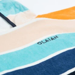 Poncho Surf Enfant 110 à 135 Cm - 500 Wavy Orange Bleu -Magasin De Surf poncho surf enfant 110 a 135 cm 500 wavy orange bleu 6